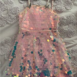 Lola + The Boys Pink Sequin Formal Dress